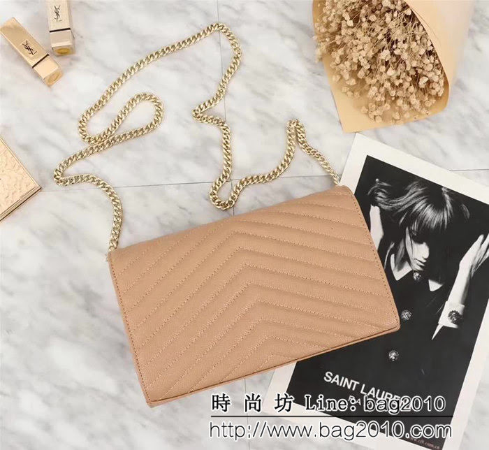 YSL聖羅蘭 爆款 魚子醬牛皮鏈條小包 可當手包用 26801 YAS1034